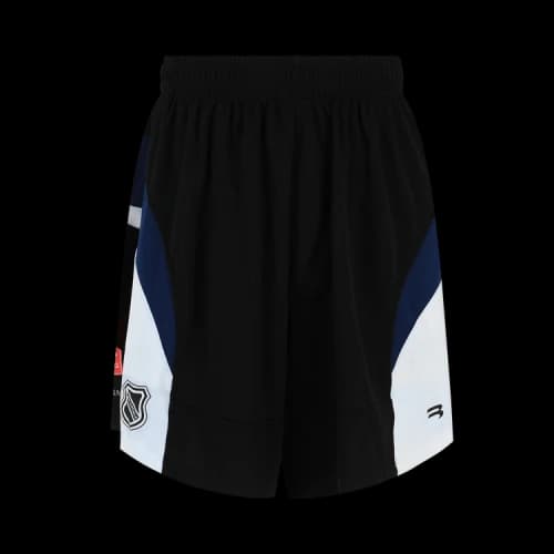 Balenciaga Mesh Logo Hockey Shorts 'Black Ink/White'