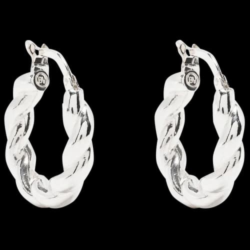 Bottega Veneta Twist Earrings 'Silver'