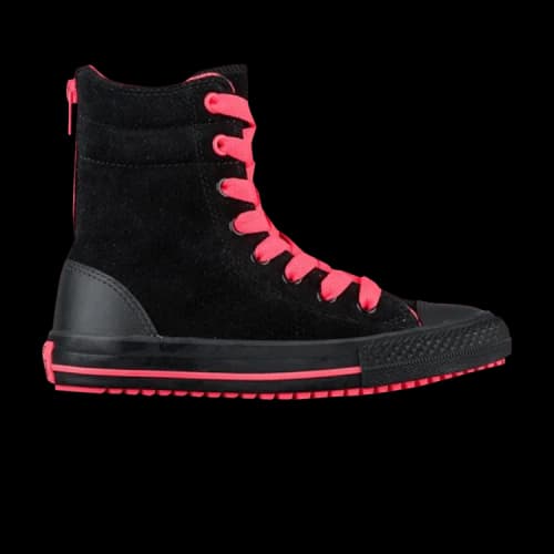 Converse Chuck Taylor All Star Hi-Rise Boot X-Hi GS 'Black Hot Punch'