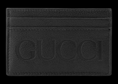 Gucci Card Case with Gucci Logo Black