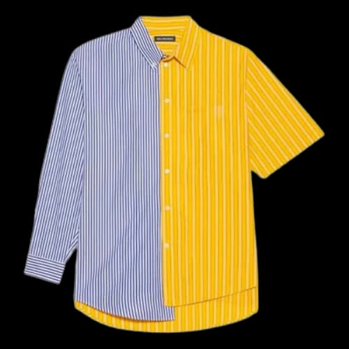 Balenciaga SS21 Stripe Loose Sleeve Shirt