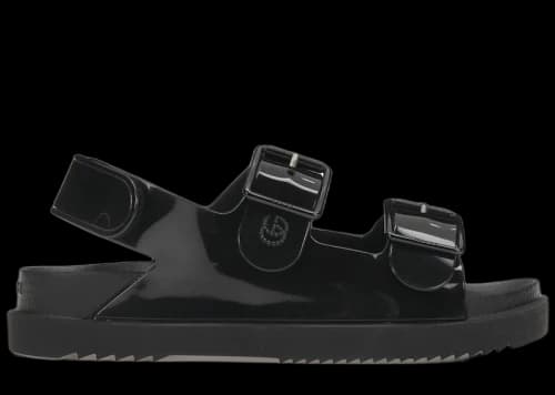 Gucci Mini Double G Sandal Black Rubber