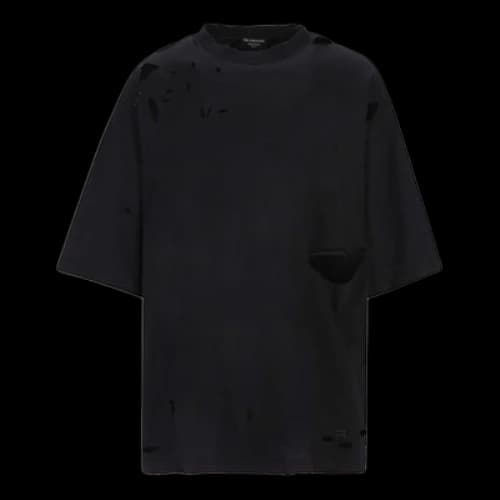 Balenciaga Destroyed T-Shirt 'Black'