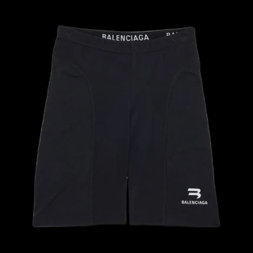Balenciaga Cycling Shorts 'Black/White'