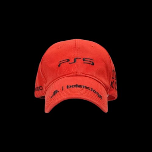 Balenciaga PS5 Cap 'Coral/Black'