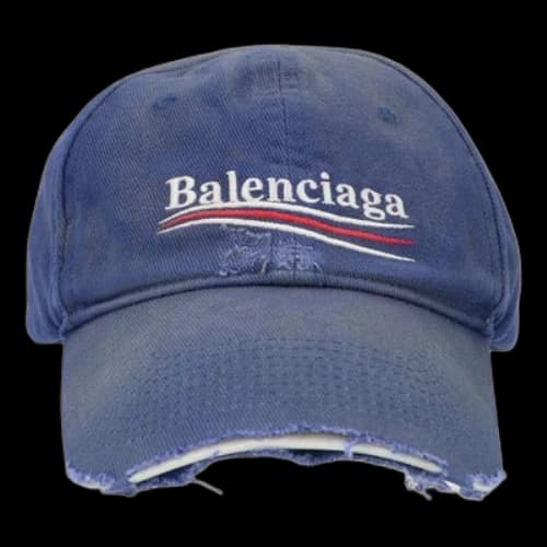 Balenciaga Political Campaign Destroyed Cap 'Blue' (Women's)