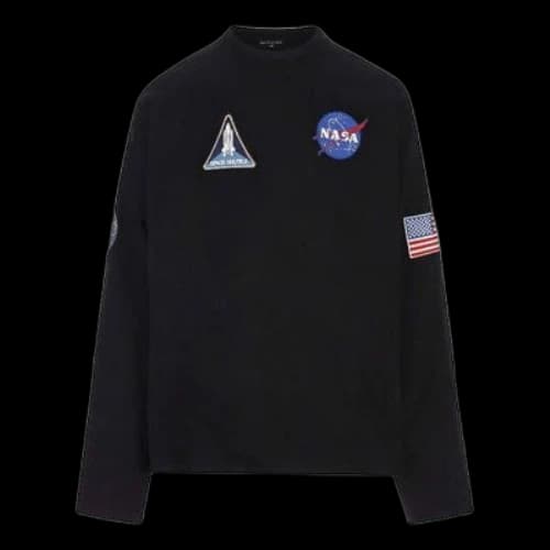 Balenciaga x NASA Space Multi-Patch Sweatshirt 'Black'