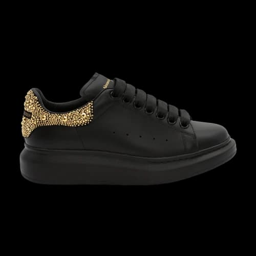 Alexander McQueen Oversized Sneaker 'Black Gold Crystal'