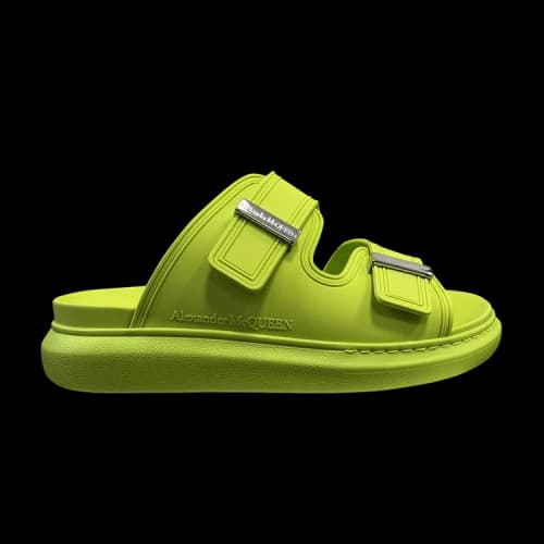 Alexander McQueen Hybrid Double Buckle Sandal 'Lime'