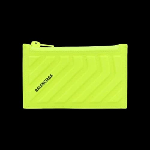 Balenciaga Car Long Card Holder Fluo Yellow
