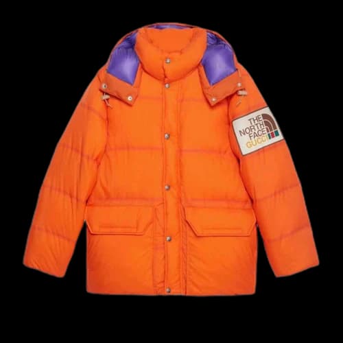 Gucci x The North Face Padded Jacket Orange