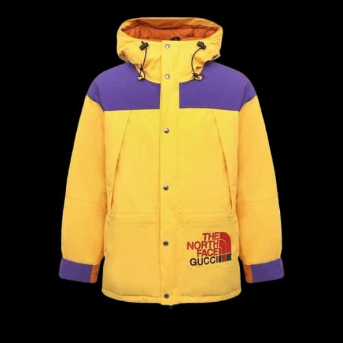 Gucci x The North Face Down Jacket 'Yellow Purple'