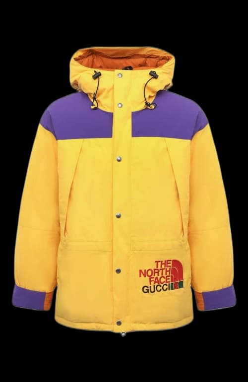 Gucci x The North Face Down Jacket Yellow/Purple