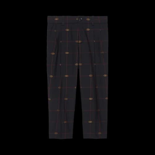 Gucci Kids Interlocking G Wool Trousers 'Blue'
