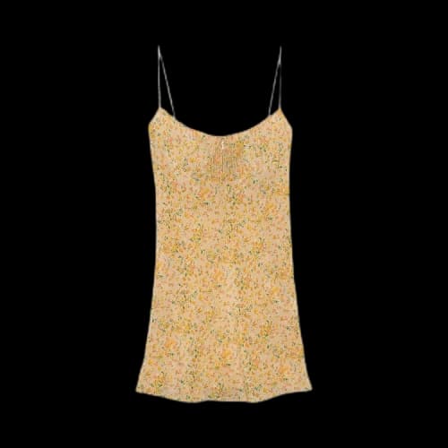 Saint Laurent Sleeveless Dress 'Beige Et Jaune'