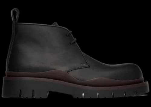 Bottega Veneta Tire Desert Boot Black Fondant