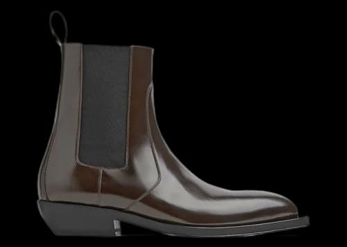 Bottega Veneta Pointed Toe Chelsea Boot Brown