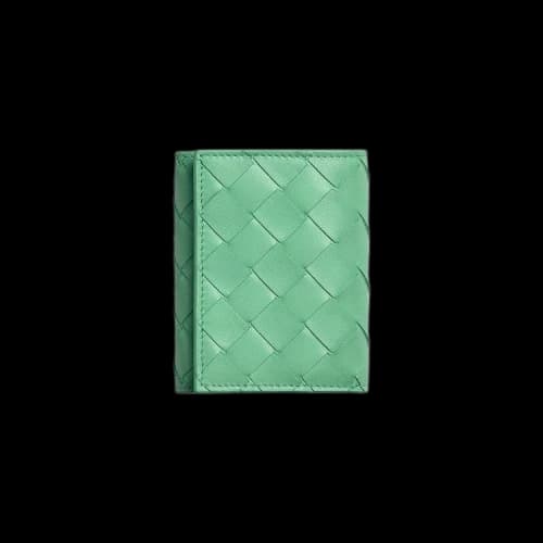 Bottega Veneta Leather Wallet 'Fountain/Silver'
