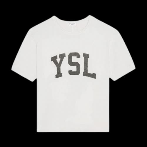 Saint Laurent Vintage T-Shirt 'Dirty Ecru/Noir'