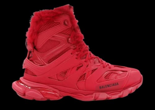 Balenciaga Track Hike Boots Burgundy