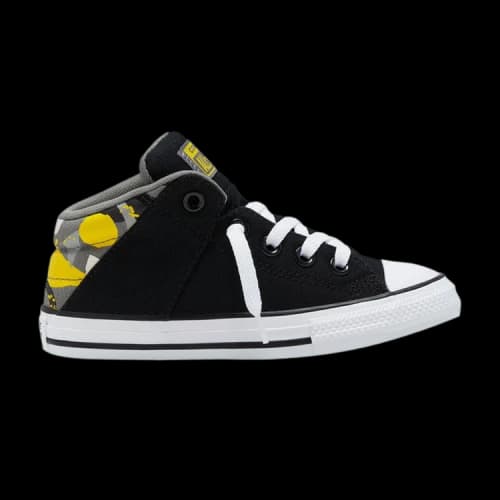 Converse Chuck Taylor All Star Axel Mid Slip-On GS 'Geography Class - Black Yellow'