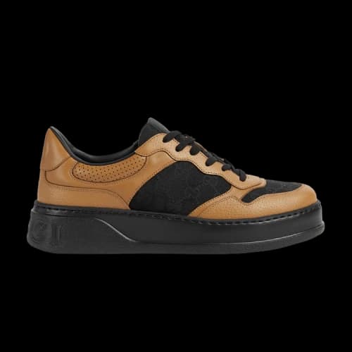 Gucci Lace Up Sneaker 'GG Embossed - Camel'