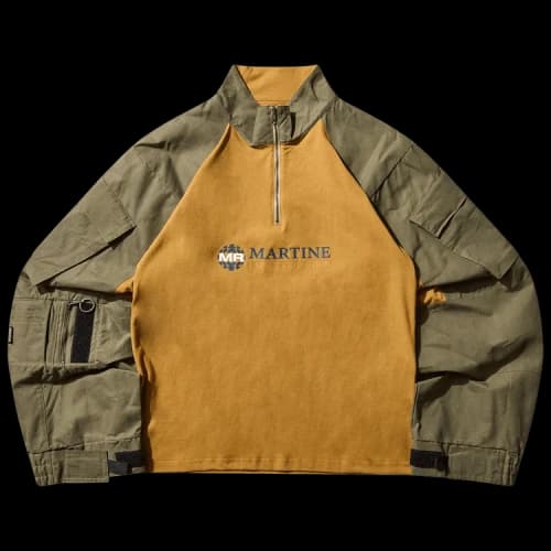 Martine Rose Shrunken Utility Sleeve Shirt 'Yellow'