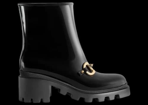 Gucci Horsebit Rain Boots Black (Women's)