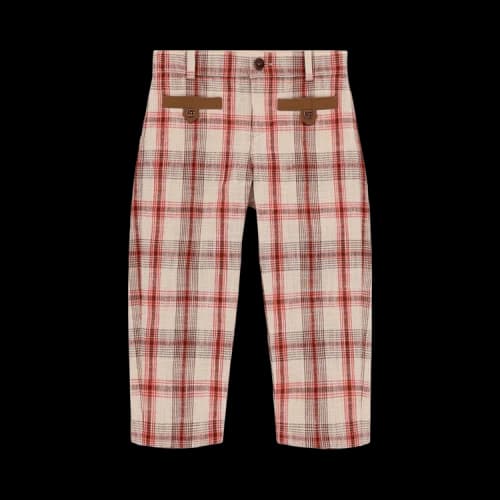 Gucci Plaid GG Pants 'Cream'