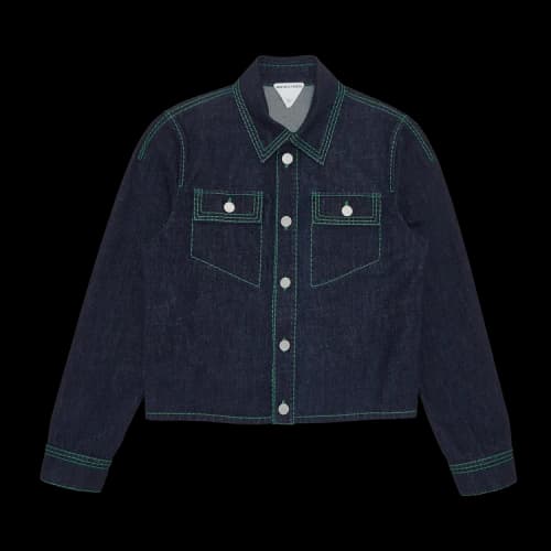 Bottega Veneta Jacket Embroidery 3-Stitch 'Indigo'