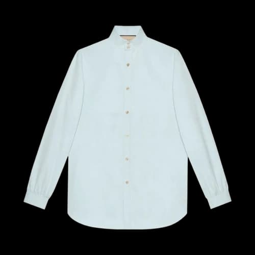 Gucci Cotton Poplin Shirt 'Light Blue'