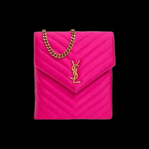 Saint Laurent Double Flap Bag 'Lipstick Fuchsia'