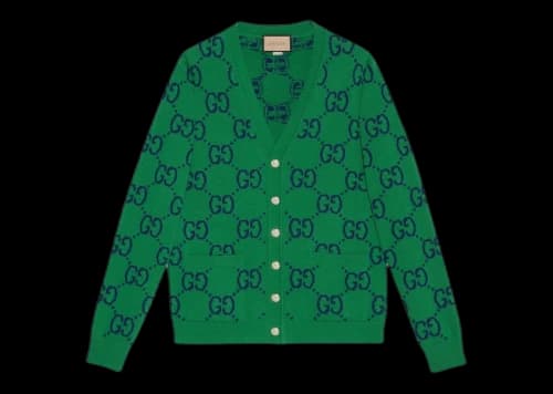 Gucci GG Knit Cardigan Green/Blue