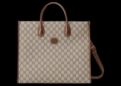 Gucci Medium Tote with Interlocking G Beige/Ebony