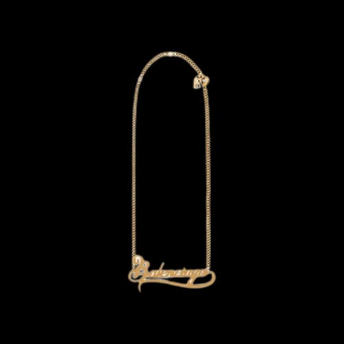 Balenciaga Typo Valentine Necklace 'Gold'