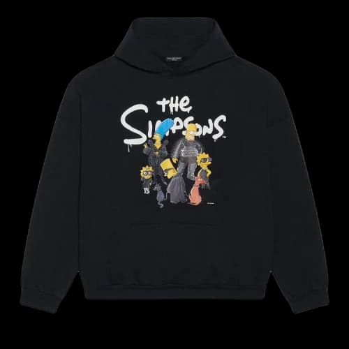 Balenciaga Wide Fit Hoodie 'Black'