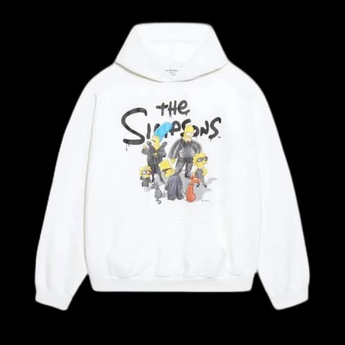 Balenciaga Wide Fit Hoodie 'Off White'