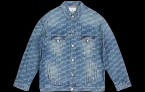 Balenciaga BB Monogram Large Fit Jacket 'Blue'