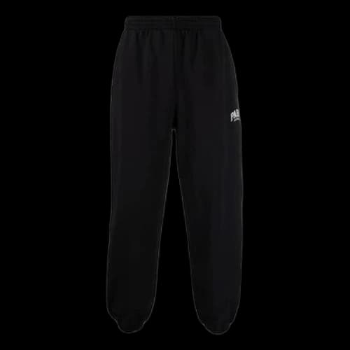 Balenciaga Paris Logo Stretched Knee Sweatpants 'Black White'