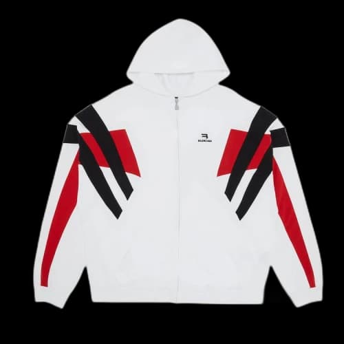Balenciaga Tracksuit Hoodie 'White/Black'