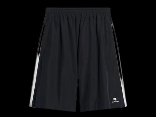 Balenciaga Sporty B Tracksuit Shorts Black/Grey/White