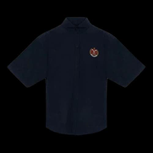 Balenciaga Est. 1917 College Logo Print Shirt 'Dark Blue'