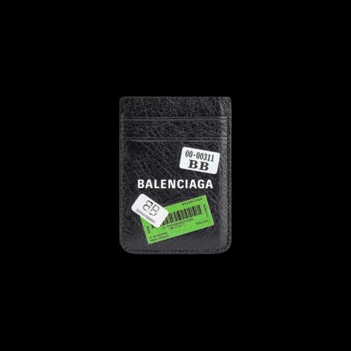 Balenciaga Cash Magnet Card Holder 'Black/Multicolor'