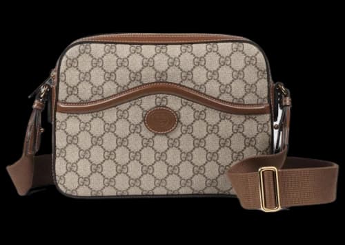 Gucci Messenger Bag with Interlocking G Beige/Ebony