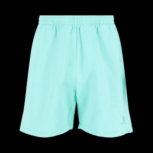 Balenciaga Logo-Detail Embroidered Sweat Shorts Mint