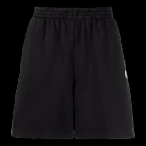 Balenciaga Cities Paris Cotton Sweat Shorts 'Black White'