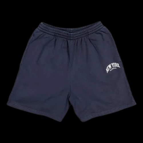 Balenciaga Cities New York Cotton Sweat Shorts 'Navy White'