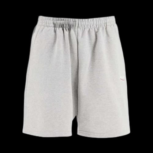 Balenciaga Campaign Logo Sweat Shorts Grey