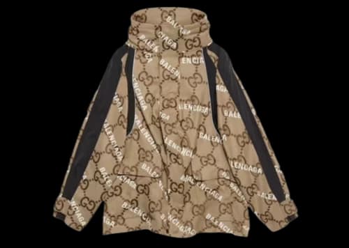 Gucci x Balenciaga The Hacker Project Jumbo GG Jacket Beige/Ebony