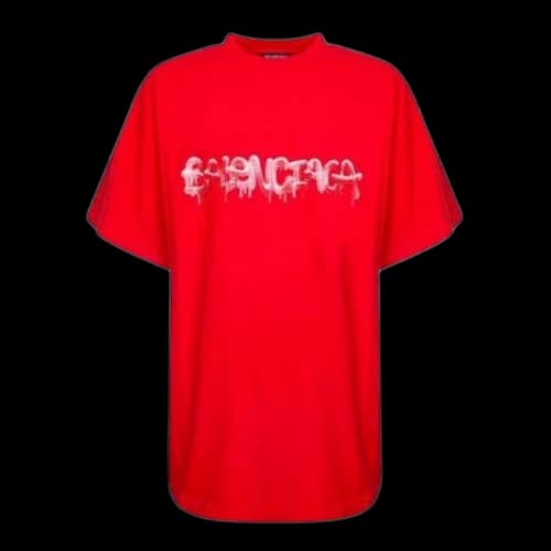 Balenciaga Slime Oversized T-shirt 'Red White'